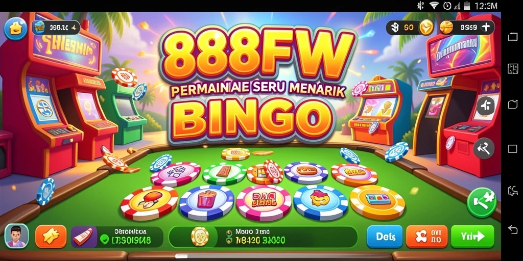Tampilan gameplay Bingo yang menarik dan seru di 888FW.