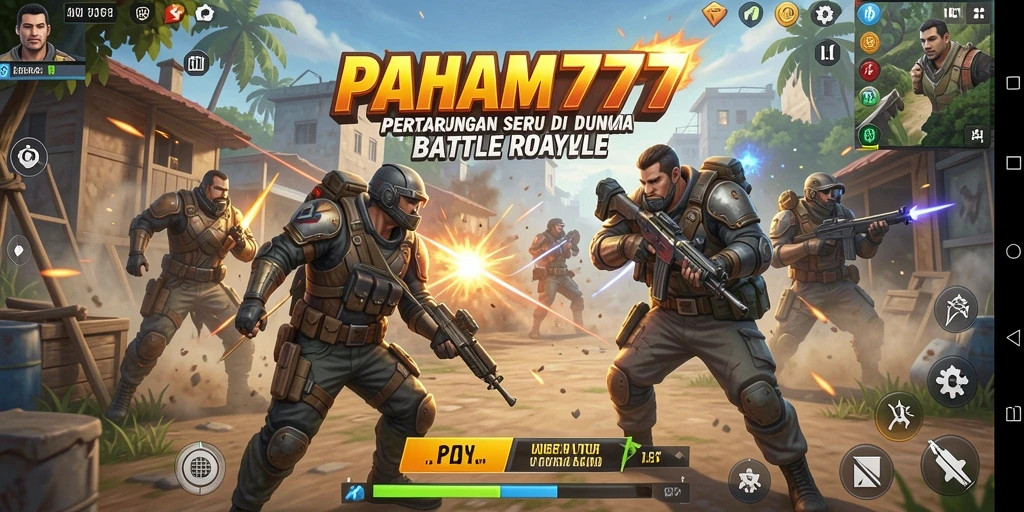 Tampilan gameplay Battle Royale yang seru di PAHAM777.