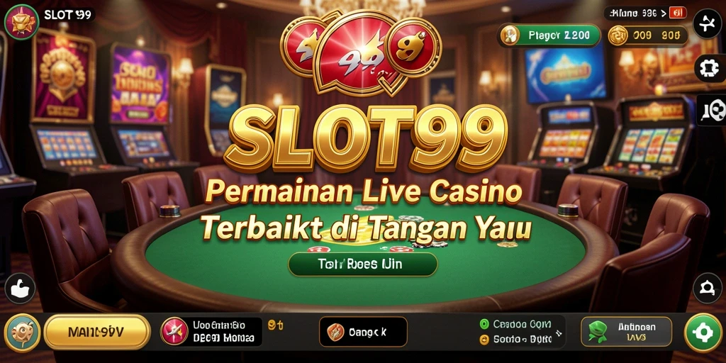 Screenshot tampilan gameplay yang menarik dari SLOT99 Live Casino.